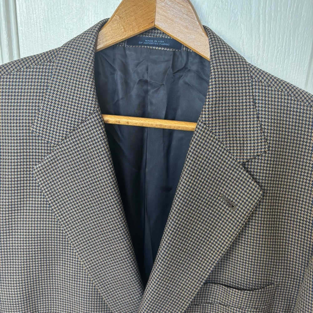EUC Silk and Wool Joseph Houndstooth Joseph Abboud Jacket